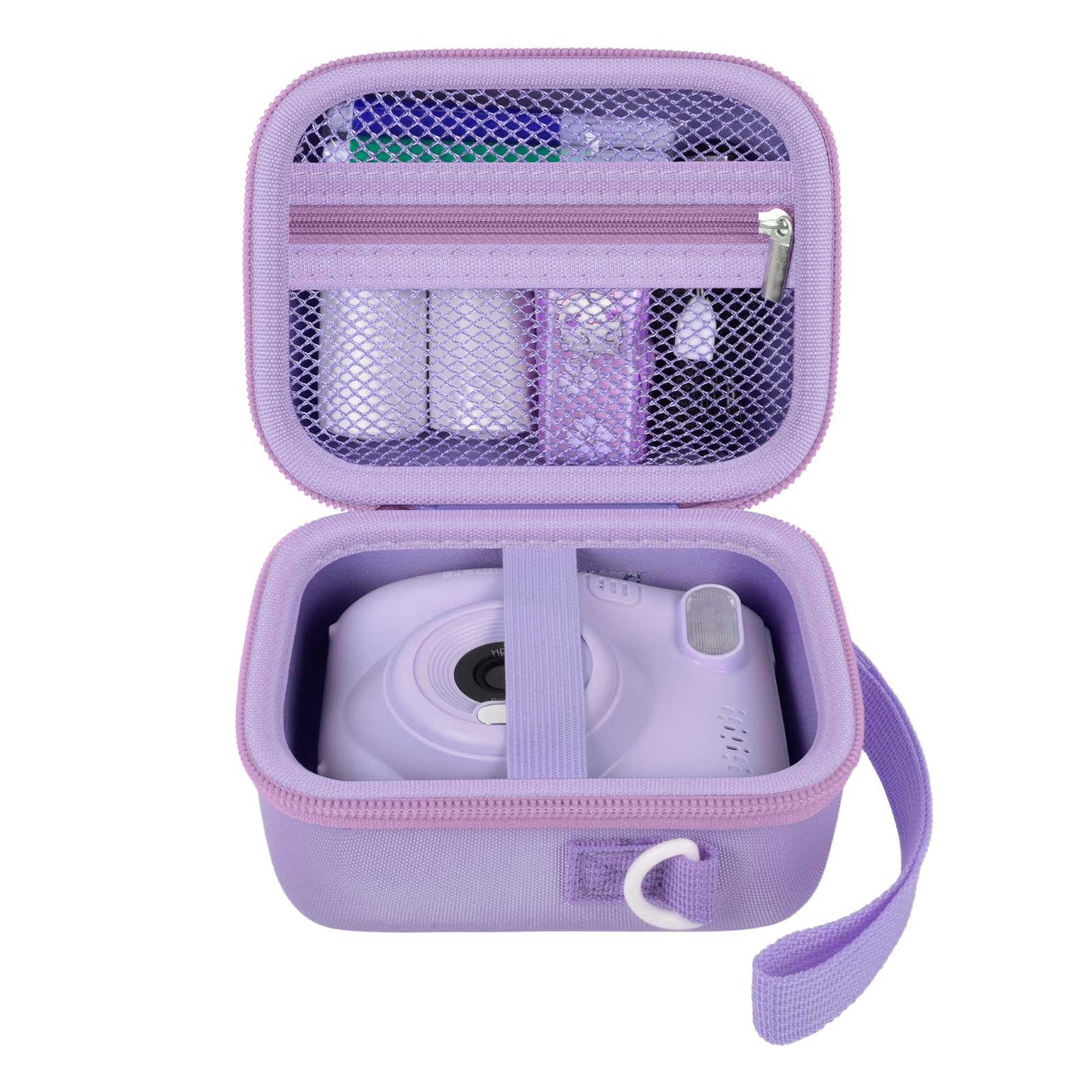 casmilee Instant Camera Children's Bag for Greenkinder/for Gofunly/for Hangrui/for LETSHAHA Mini Digital Camera, Instant Cameras Protective Case Carry Bag Holder for Printing Paper (Case Only), purple-picture-22