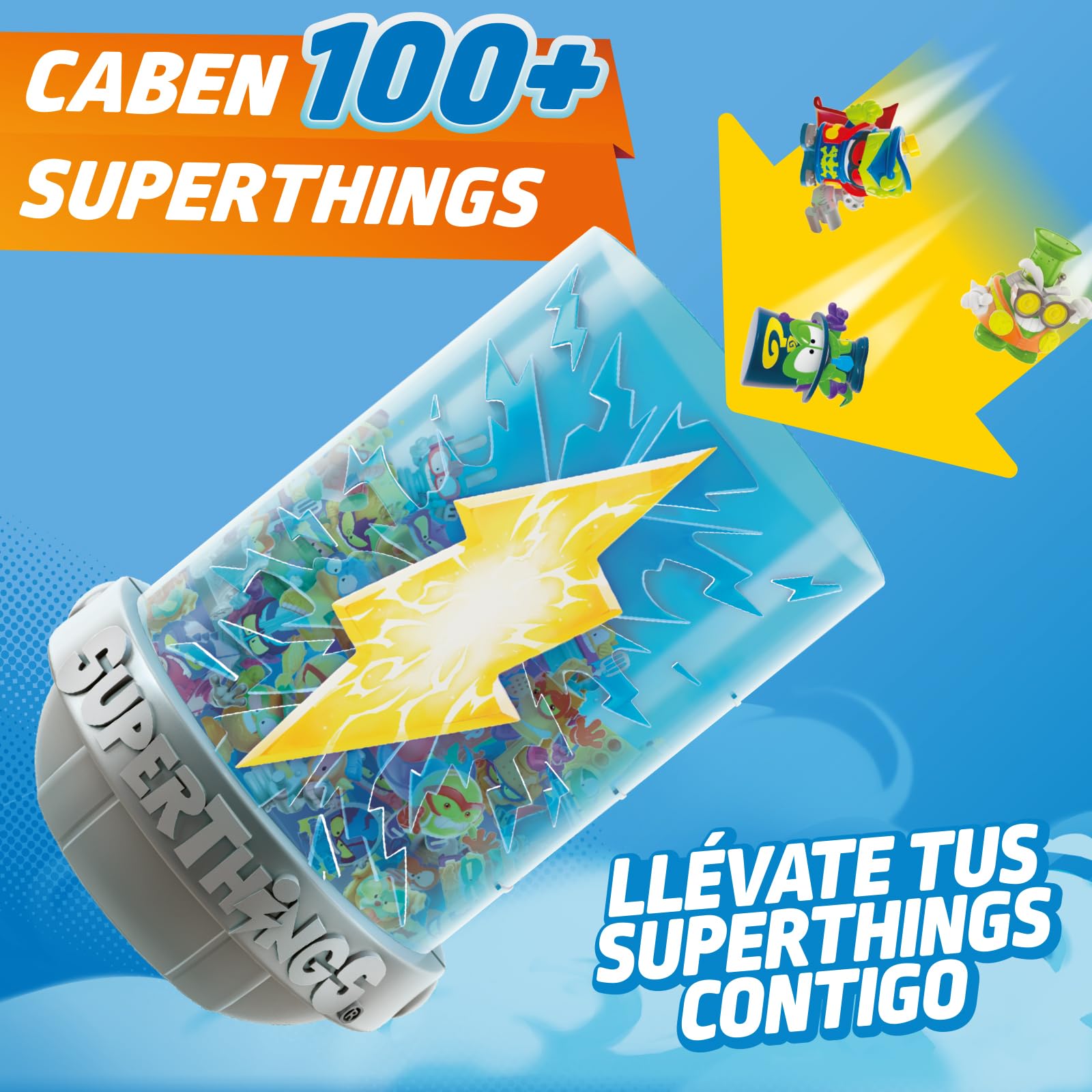 SUPERTHINGS KAZOOM Power – Carry Case. Cápsula en Forma de Kazoom para Transportar y almacenar Tus Superthings. Incluye 1 Carry Case, 8 Figuras Sorpresa, 1 Hideout y 1 Megajet — view 6