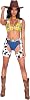 5016 - 3pc Sheriff Cutie Large YellowBlueWhite
