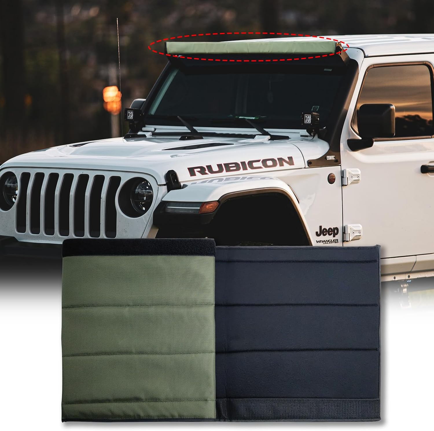 Universal 52inch Dual Rows Straight LED Light Bar Cover Water-Resistant, Windproof, Dustproof, Snowproof Scratch-Proof Protective Sleeve,Reduced Wind Noise
