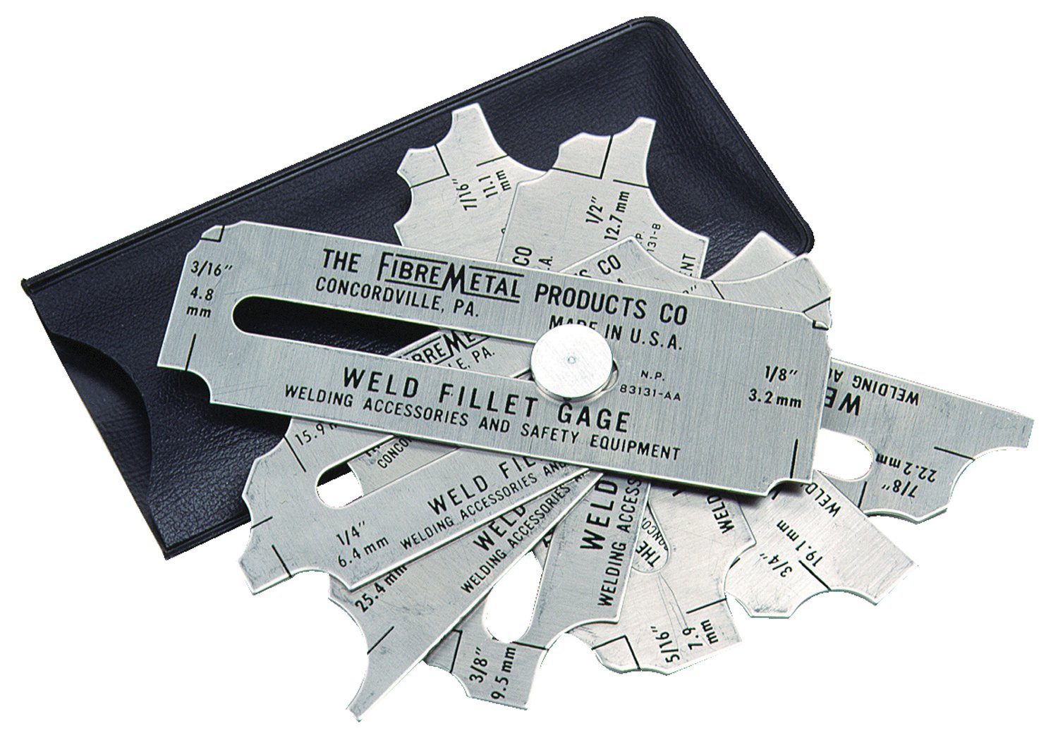 Fibre-Metal WFG Weld Fillet Gage Set 1/8"-1"