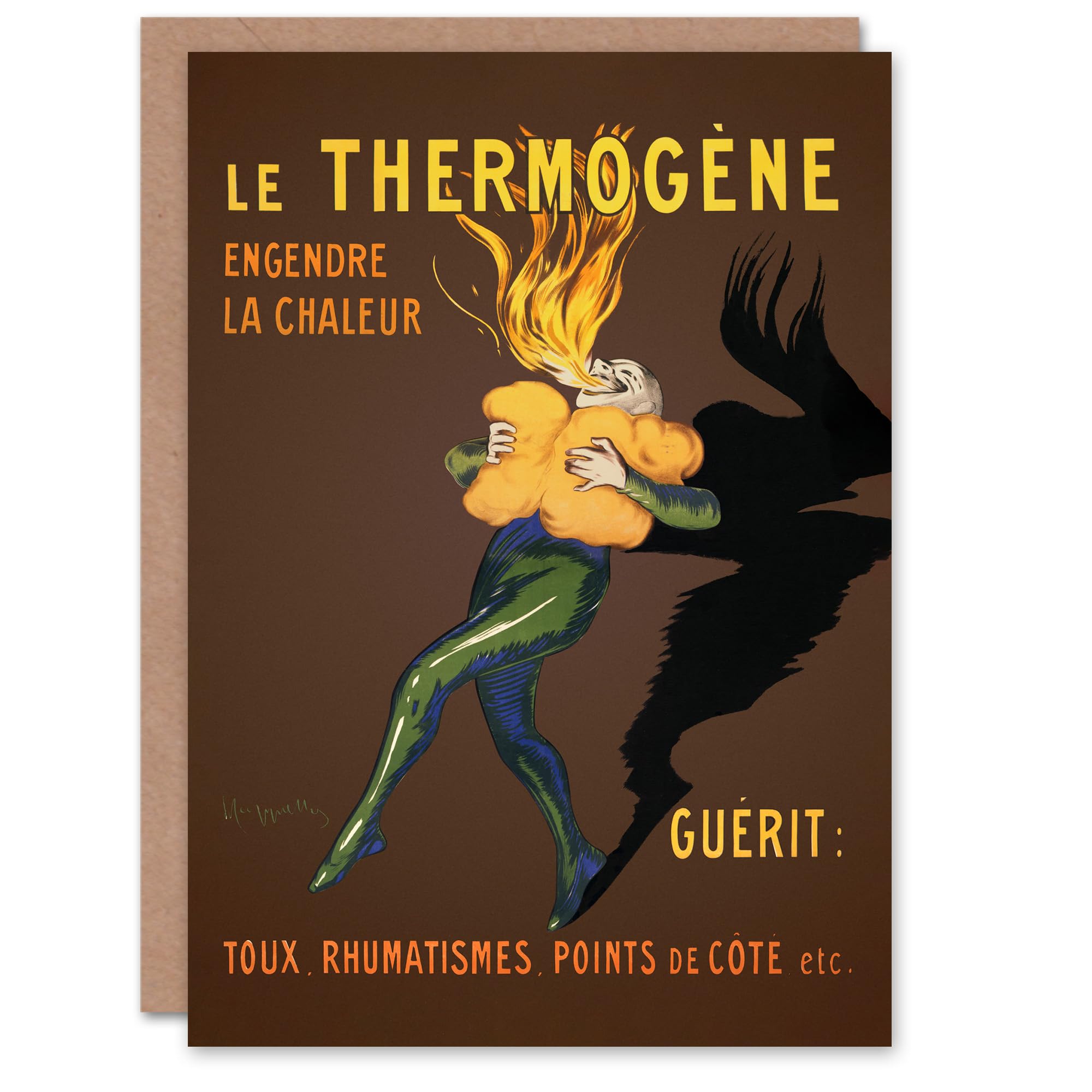 Artery8 Leonetto Cappiello Art Card Le Thermogene Vintage French Advert