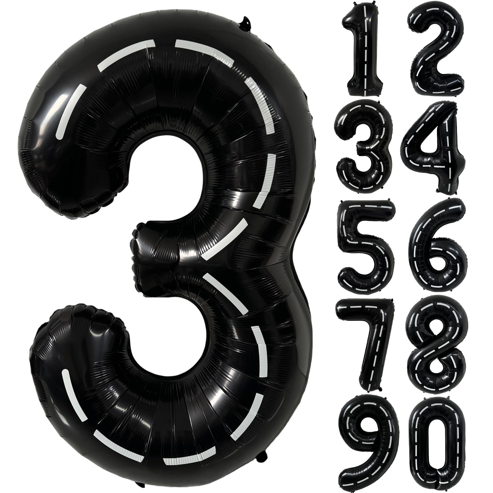 Red 0 balloon 40 Inch Giant Helium Foil Number 0 to 9 Red Balloon Birthday Wedding Party Digital Decorations (Number 0) — view 36