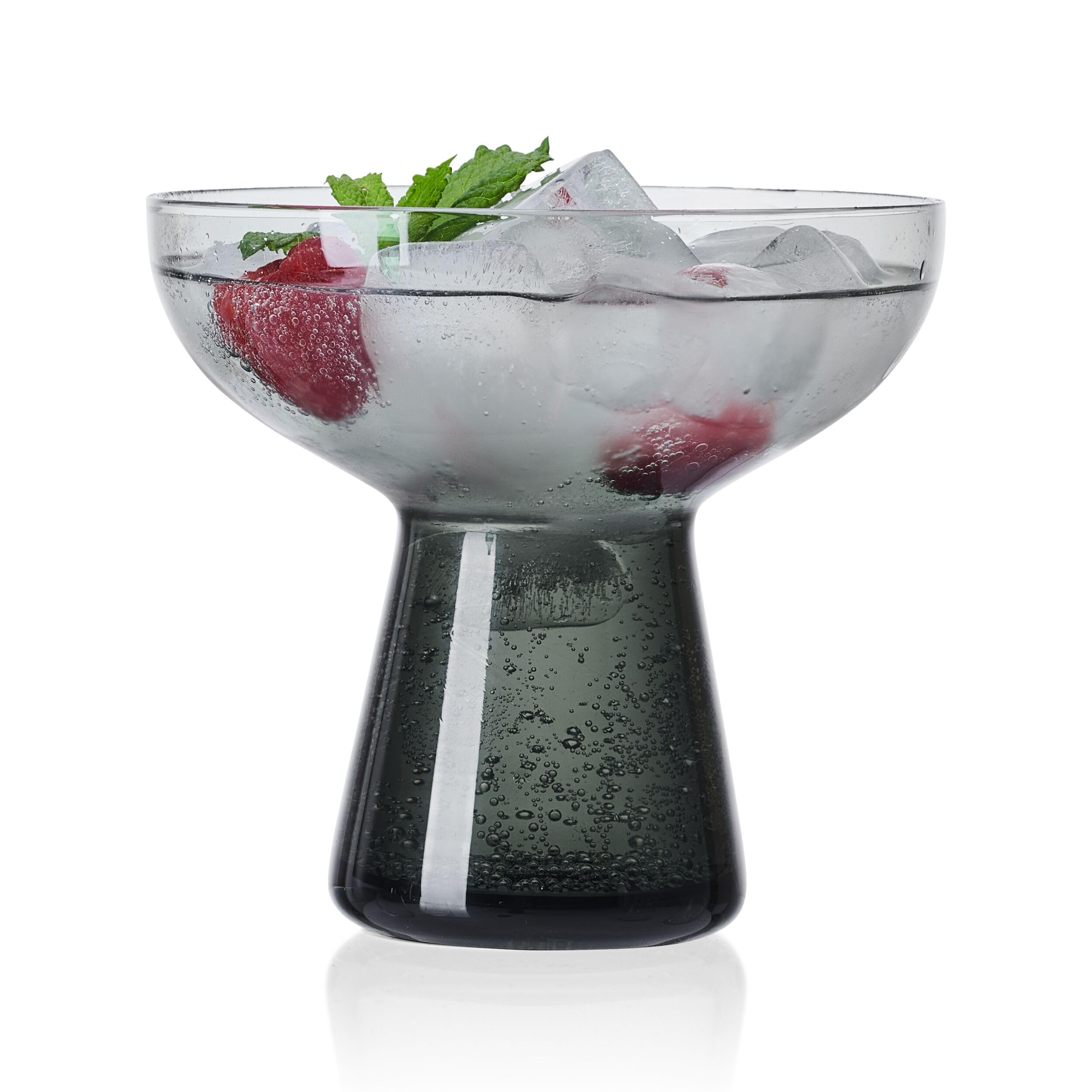 Mikasa Phoebe Margarita - Juego de copas de cóctel (4 unidades), color gris