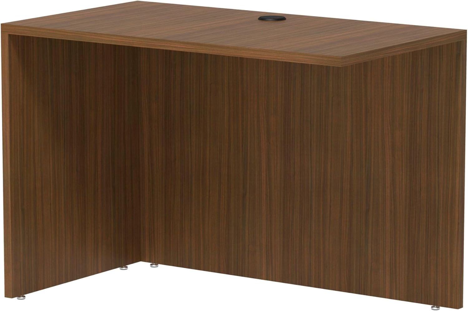 Alera VA354224WA Valencia Series 42 in. x 23-5/8 in. x 29-1/2 in. Reversible Return/Bridge Shell - Modern Walnut