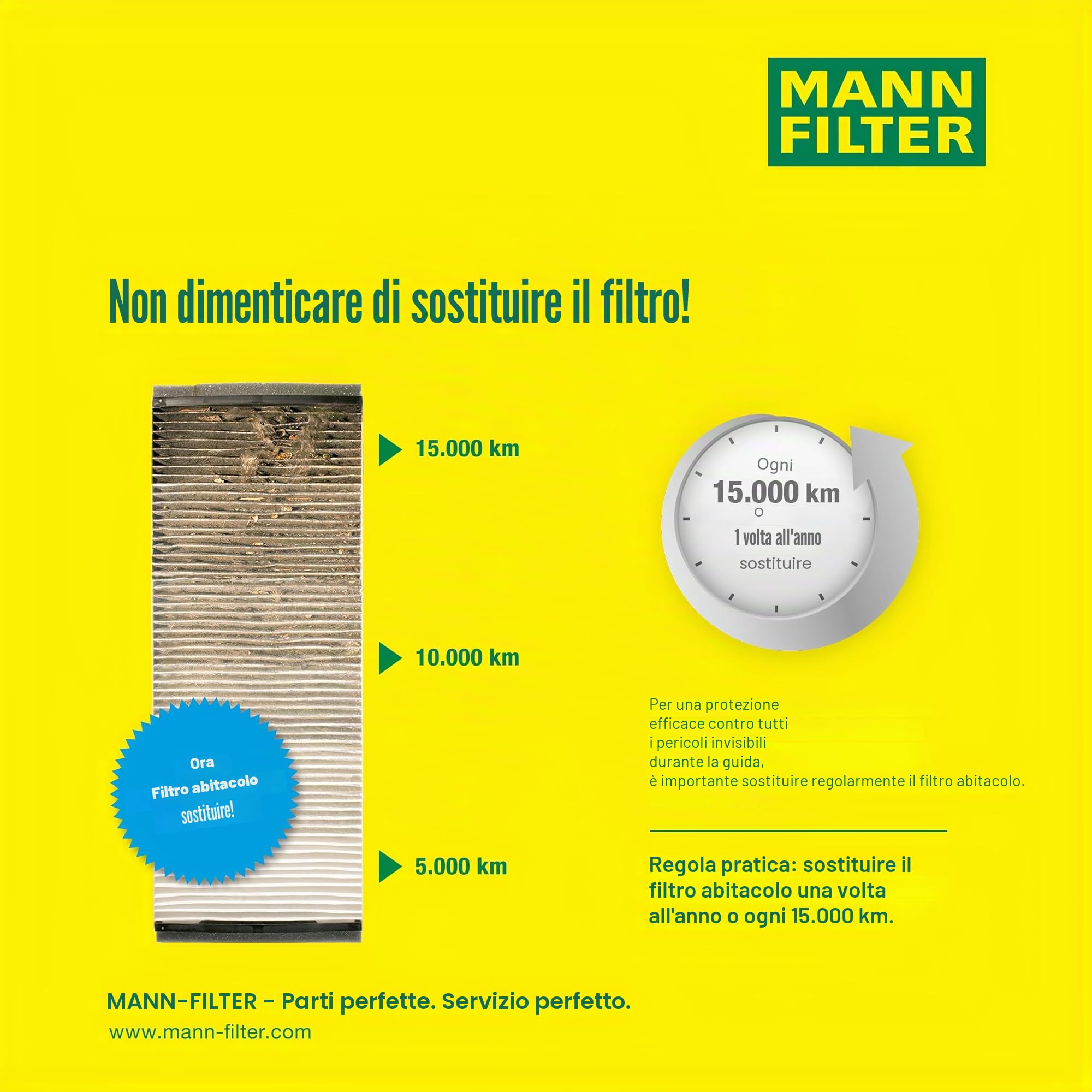 MANN-FILTER, CUK 23 015-2 Filtro abitacolo, Carbone attivo