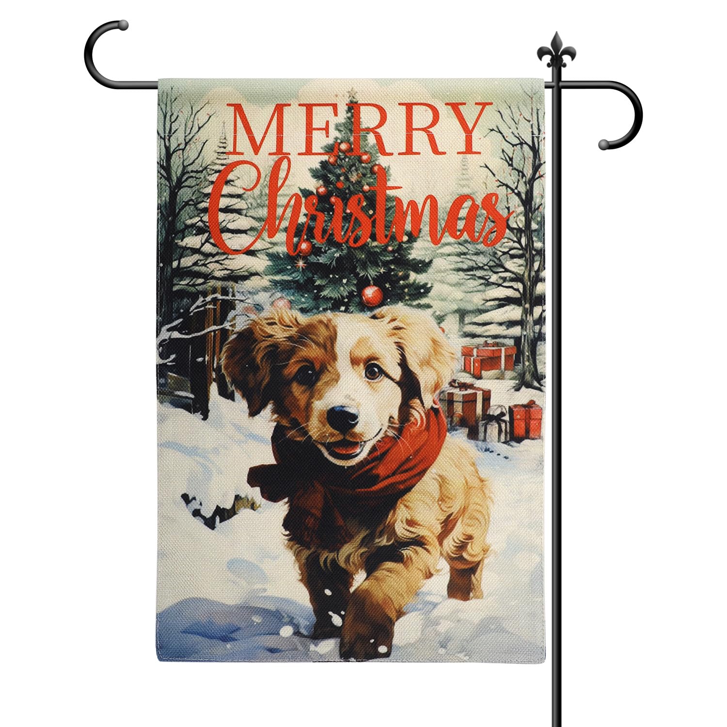Coole Weihnachtsflagge Mit Katzenmotiv – Doppelseitig, Wetterfest, 30x45 Cm – Perfekt Für Garten, Balkon & Haustür