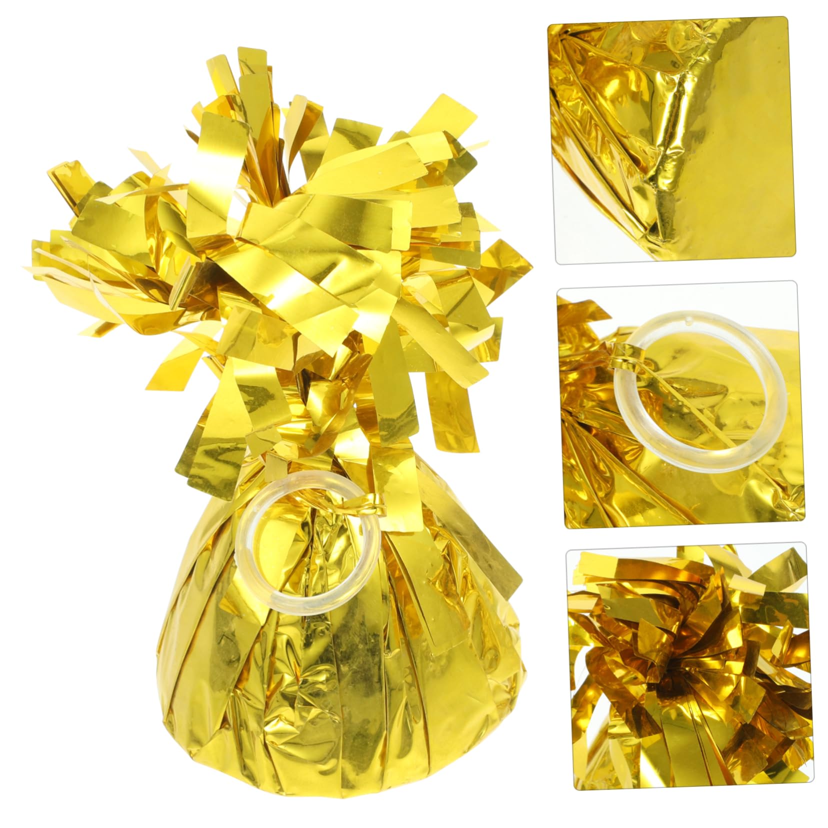 Pesi per Palloncini Oro 5 Pezzi in Alluminio a Blocco | Palloncino in Lattice, per Tavolo da Pranzo, Adatti a Feste e Celebrazioni, Set Decorativo