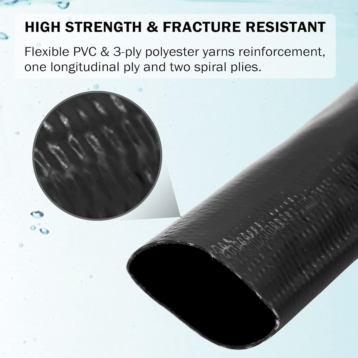 Buy DAVCO Extra Heavy Duty Discharge Pool Backwash Hose, Clear Vinyl