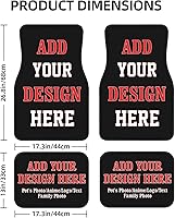 Vista 2 de Tapetes Personalizados para Automóvil 4 Piezas Tapetes de Piso Personalizados para Automóviles SUV Sedán Camión Camioneta Tapetes de Piso