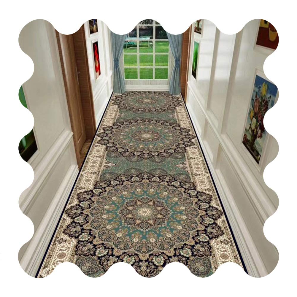 Tapis de sol ménager étanche à la poussière avec motif fleurs rétro ZRUYI