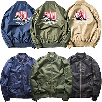 MISERICORDIA ロゴ刺繍ブルゾン グリーン MA-1 MISERICORDIA ロゴ刺繍