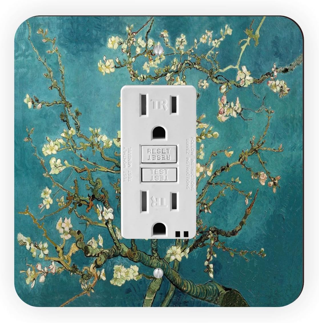 Vincent Van Gogh Almond Blossoms - Double Rocker Light Switch Cover - Double Rocker Switch Plate