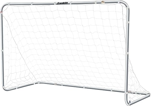 Miniatura 14 de Franklin Sports Porterías de fútbol de competición – Porterías de fútbol de acero portátiles para patio trasero – Portería de fútbol para adultos +