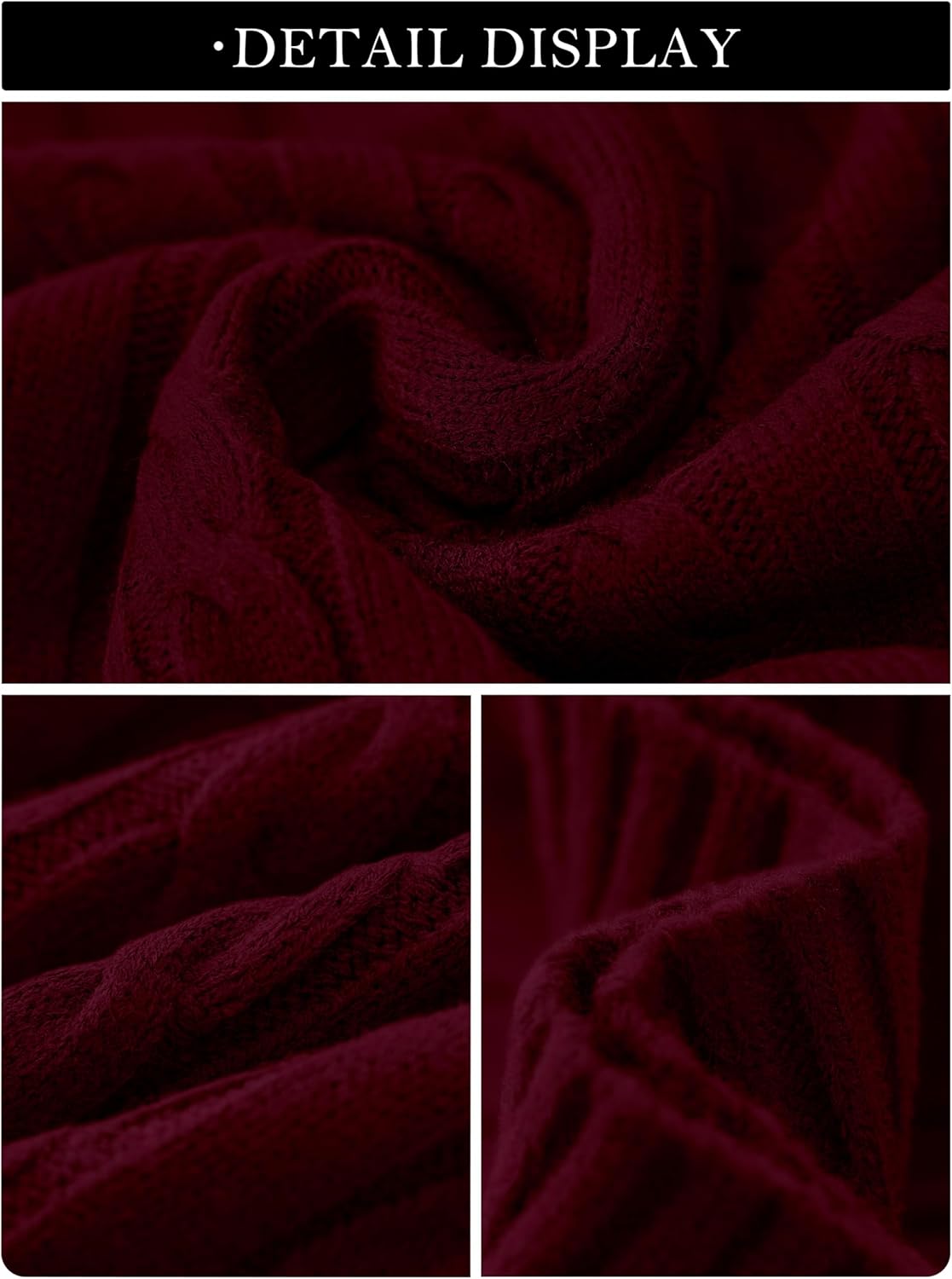 PRETTYGARDEN V Neck Cable Knit Sweaters for Women 2025 Long Sleeve Ribbed Fitted Pullover Tops Business Casual Fall Outfits - Image 6