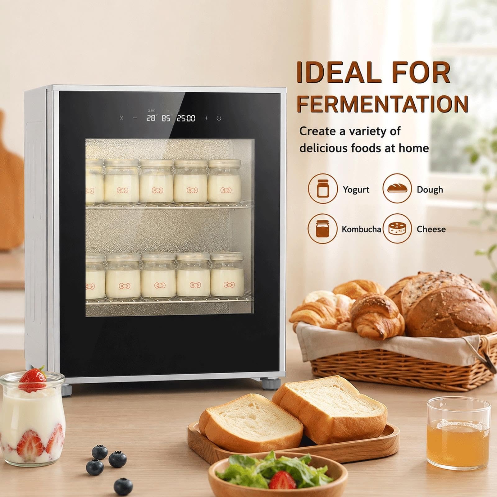 Fermentador De Masa Eléctrico, Fermentador De Control De Humedad
