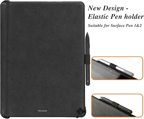 Miniatura 3 de Surface Pro 11/10/9 - Funda transparente multiángulo a prueba de golpes para Microsoft Surface Pro 11ª edición AI 2024, funciona con teclado Surface