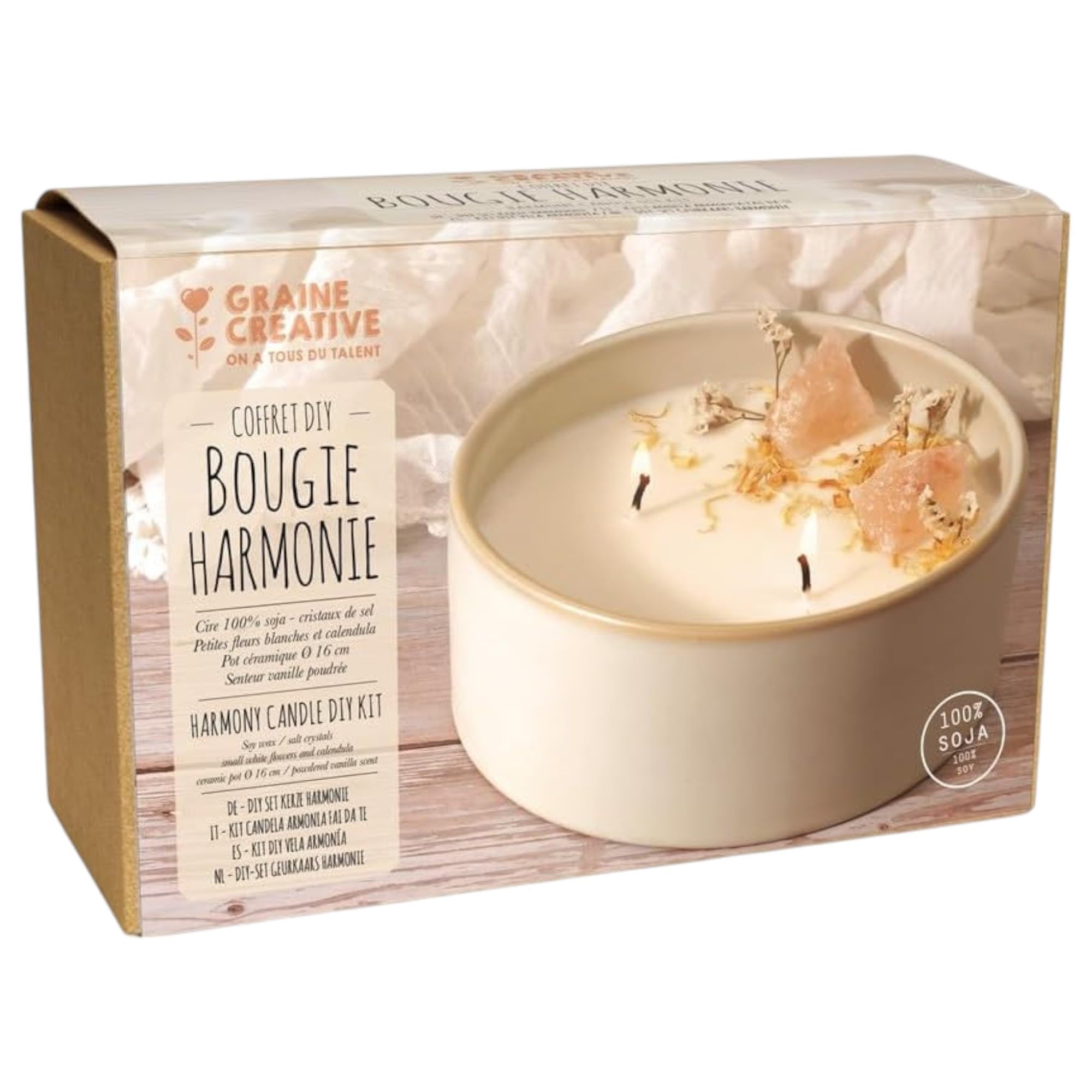 Kit DIY bougie Harmonie le coffret créatif idéal à offrir à vos proches