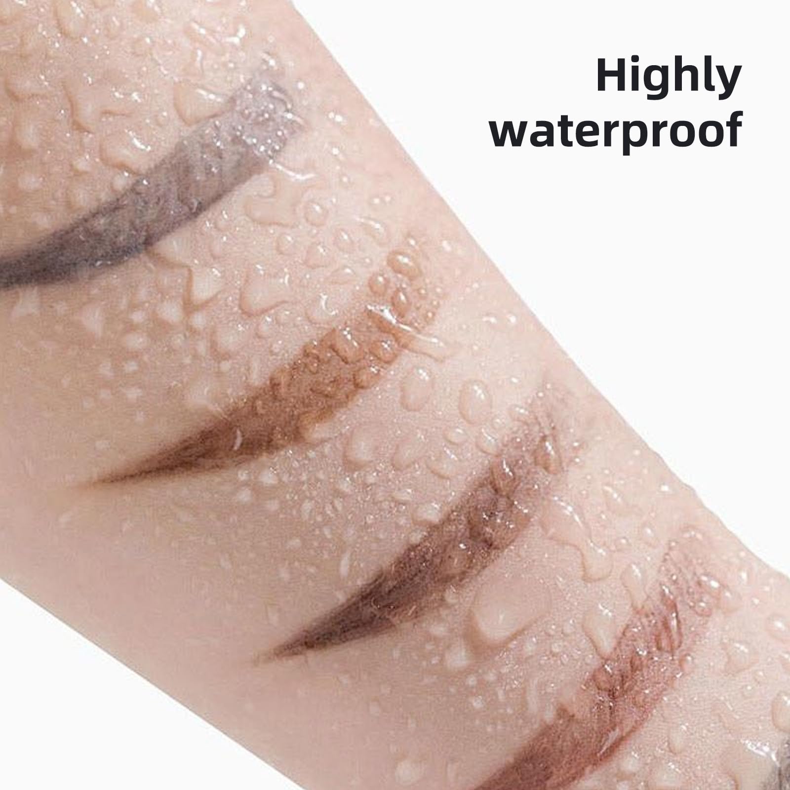12 lápices de cejas 2 en 1 con punta y pincel con lápiz de cejas retráctil e impermeable para mujeres y principiantes (negro) 6