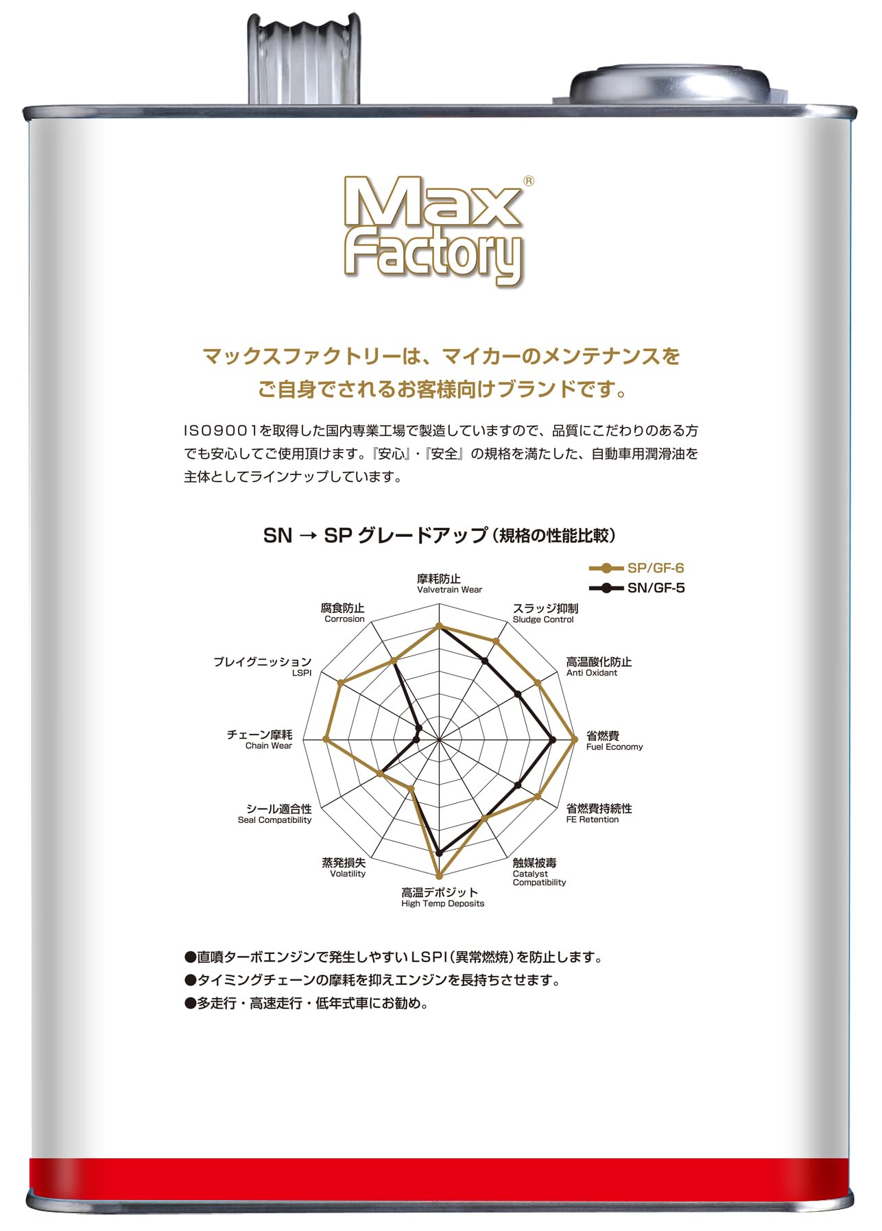 マックスファクトリー　5W-30　エンジンオイル 3L缶2個 Amazon | マックスファクトリー(MAXFactory) エンジンオイル SP/RC GF