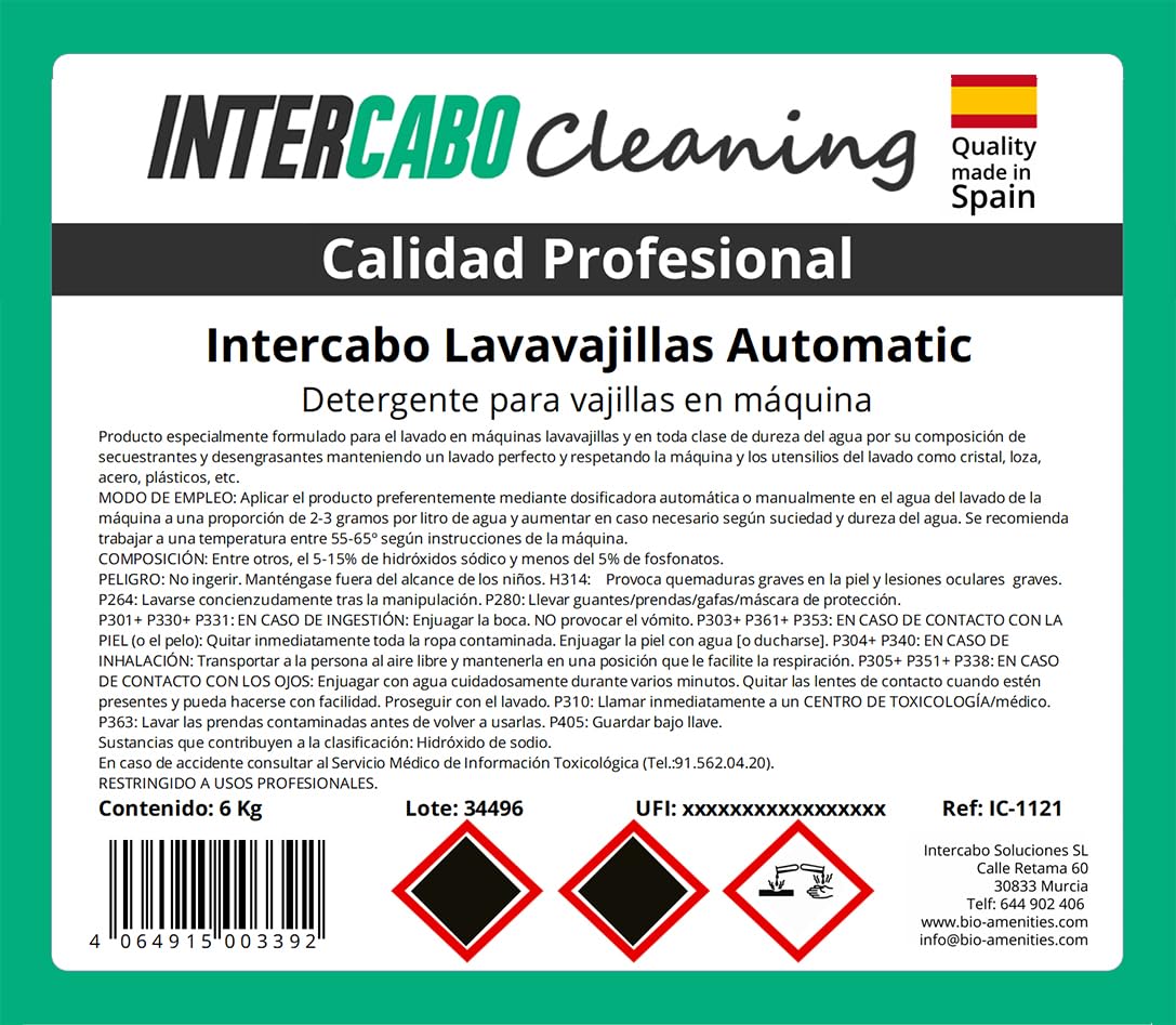 Pack da 2 Taniche da 5 L Detergente Lavastoviglie Automatico - Potente Pulizia e Sgrassante Professionale - Detergente per Macchina Lavapiatti - Rimuove Grasso e Residui Ostinati