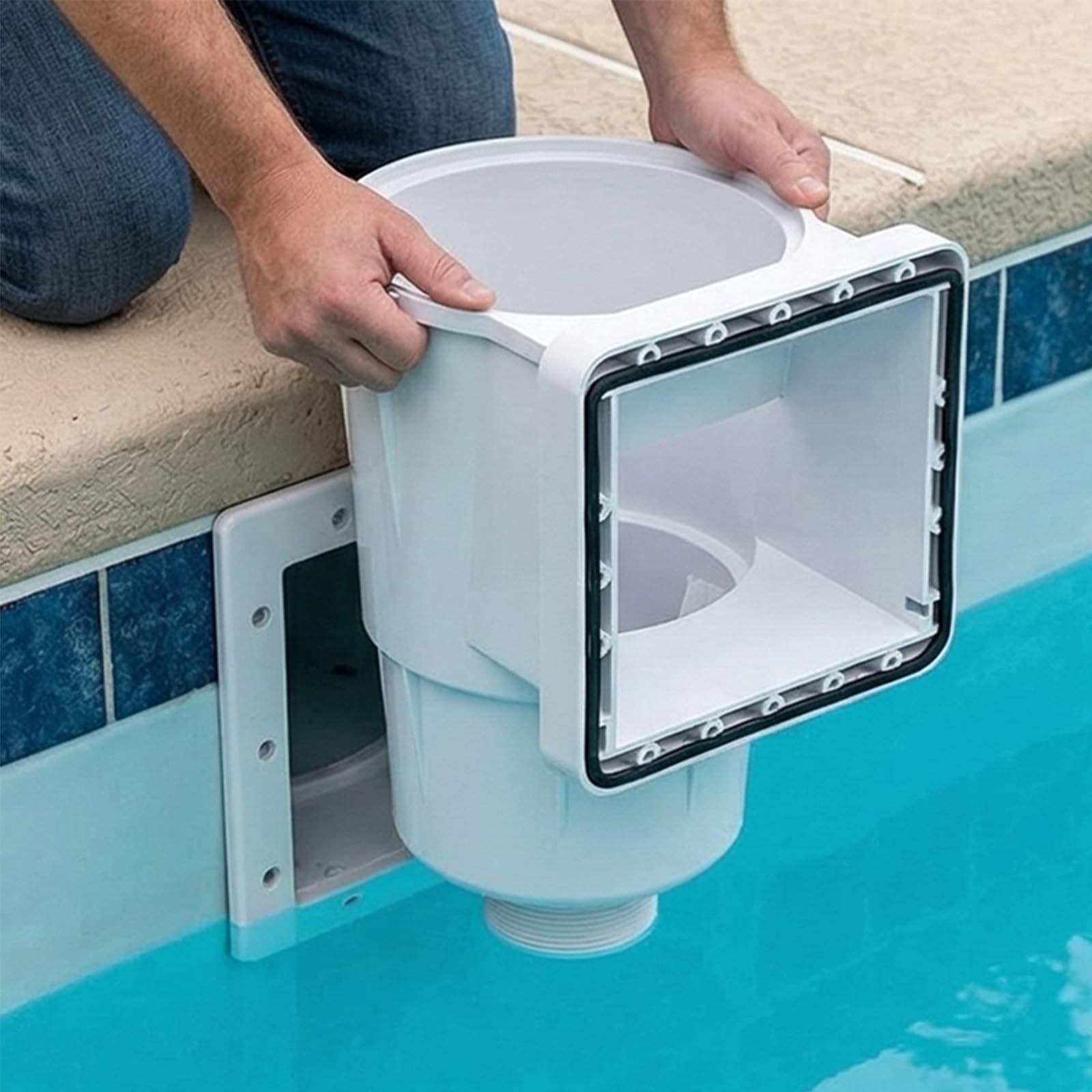 Set per la pulizia della piscina, design leggero, con accessori per la rimozione rapida dei detriti, schiumarola con piscina di casa per una manutenzione leggera e efficiente delle piscine e