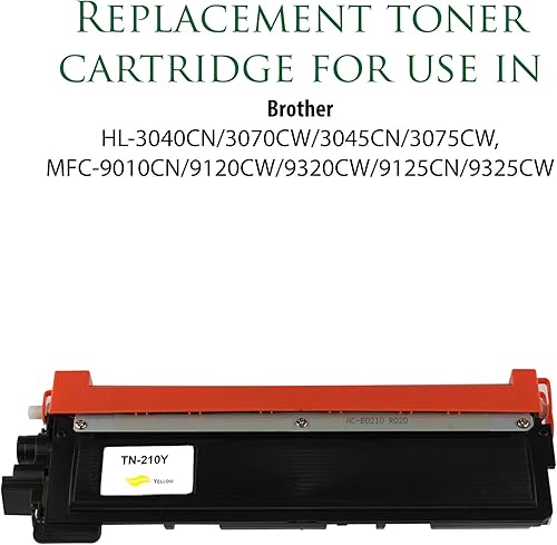 Miniatura 2 de Tinta y tóner prémium | Cartucho de tóner refabricado para TN-210Y - Cartucho de impresora láser de rendimiento estándar compatible con Brother