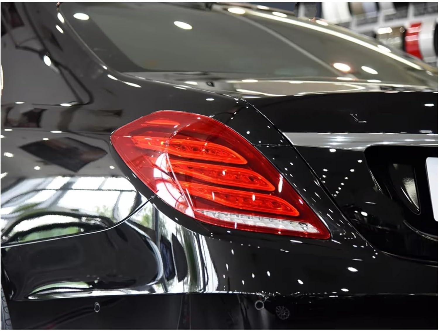 Tail Lamp cover For Benz For S-Class W222 2014 2015 2016 2017 Car Rear Taillight Shell Brake Lights Cover Replacement (Right)