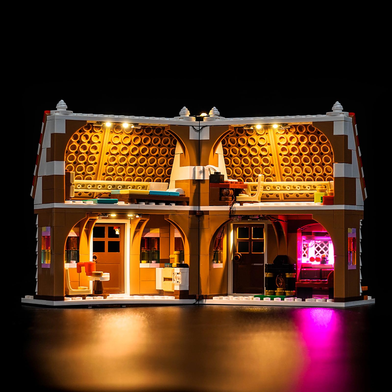 LocoLee Led Light Set Compatible with Lego 40809 Festive Gingerbread House Led Decoration Lighting Kit Compatible with Lego 40809 Building Blocks Model,Only Lights Set,No Model - Image 2
