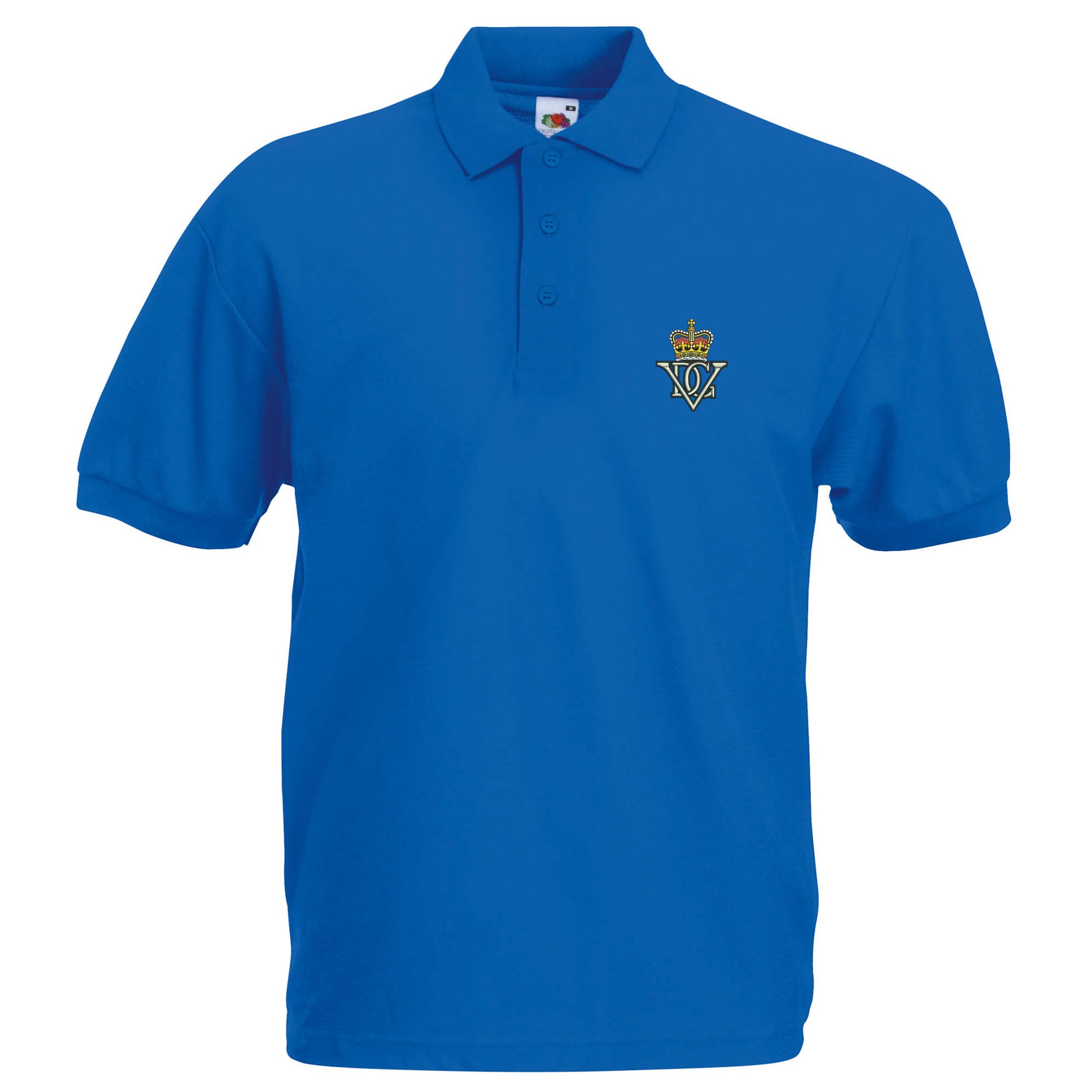 The Military Store Men's Royal Blue 5Th Royal Inniskilling Dragoon Guards Embroidered Polo - Large