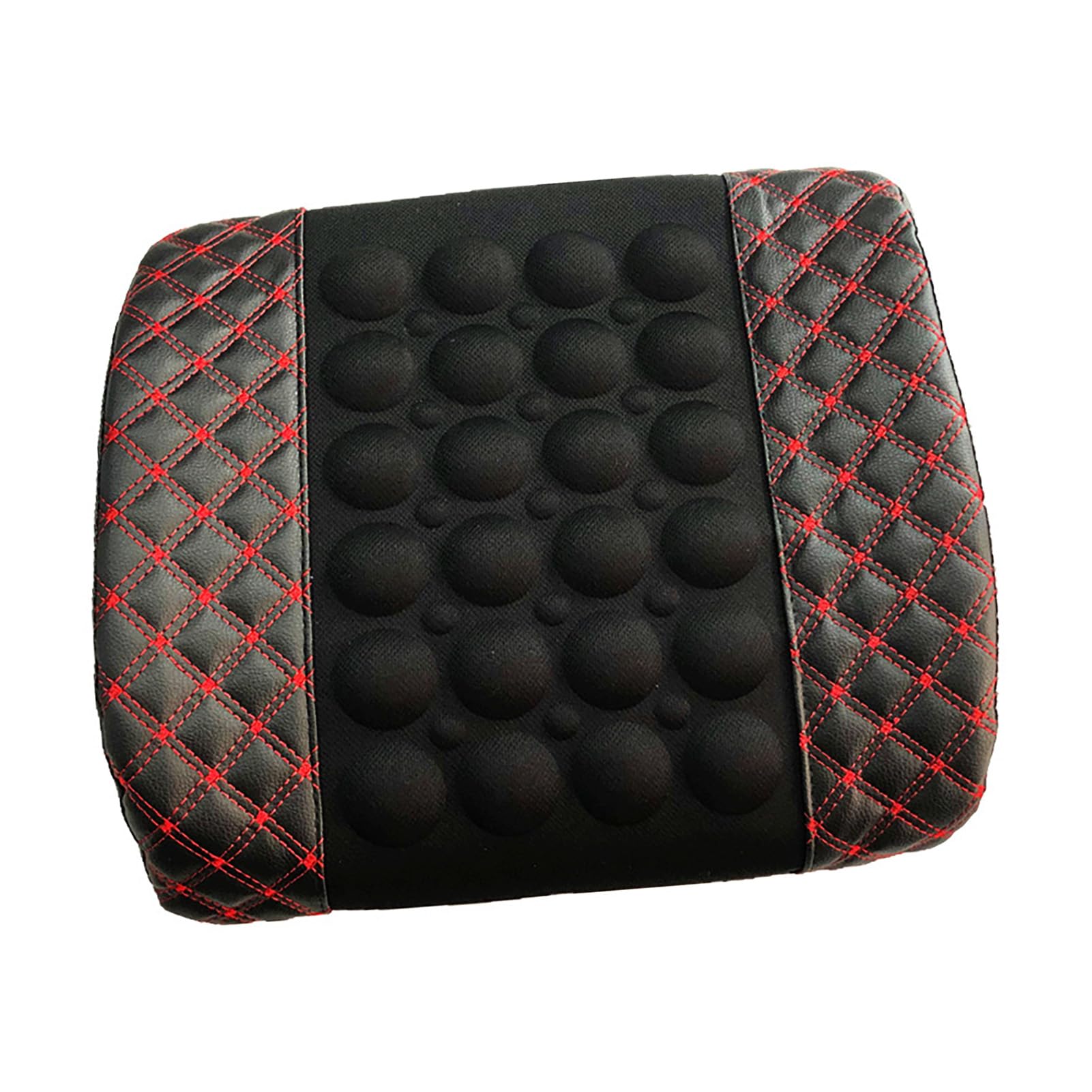 Yctze Coussin de Siège de Massage pour Voiture, Soutien Lombaire électrique, Coussin de Massage DC12V, Réglage à 2 Vitesses, Ajustement Universel, Masseur de Dos Vibrant pour Véhicules
