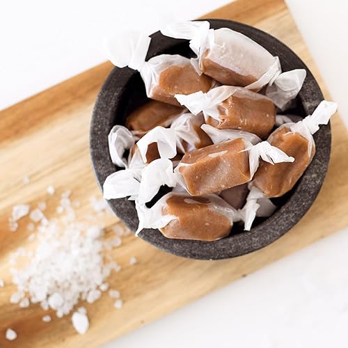 Miniatura 8 de Tara's - Caramelo de sal marina gourmet hecho a mano, totalmente natural: lote pequeño, cocido en hervidores, cremoso y envuelto individualmente -