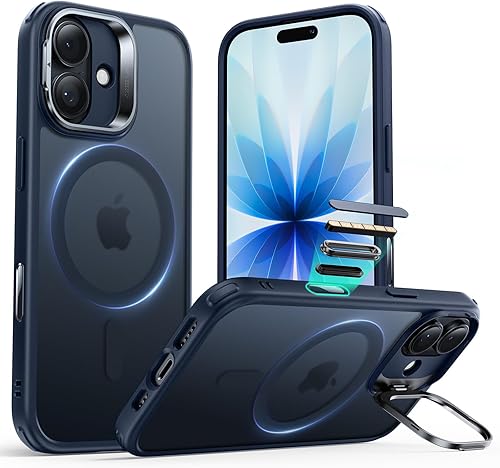 Miniatura 10 de ESR Funda para iPhone 15 Pro Max, compatible con MagSafe, funda protectora de grado militar, funda de teléfono con soporte integrado, cubierta