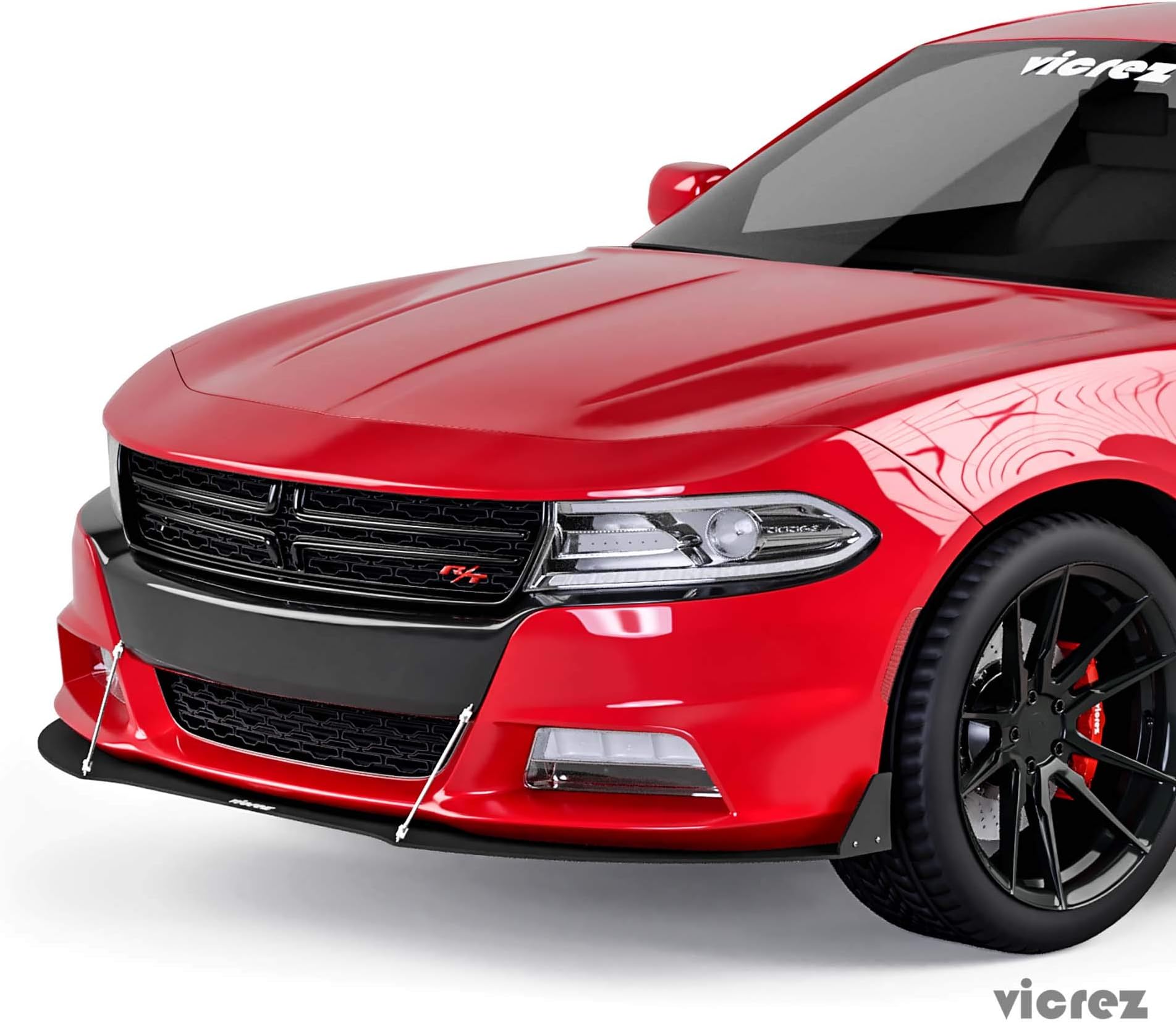 VicrezVZ3 Style Front Bumper Splitter vz100691 | Dodge Charger 2015-2020