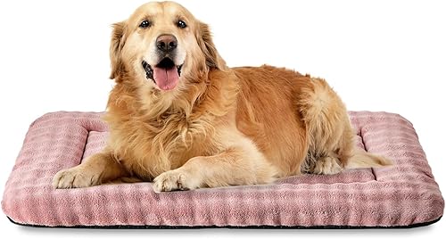 Miniatura 13 de Colchoneta para Cama de Perro Almohadilla para Jaula para Perros Grandes, Colchoneta Suave Lavable para Dormir de Mascotas Almohadilla para Perrera