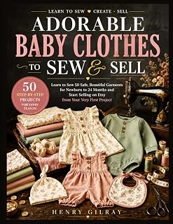 ADORABLE BABY CLOTHES TO SEW & SELL: Learn to Sew 50 Safe, Beautiful Garments for Newborn to 24 Months and Start Selling on Etsy from Your Very First Project