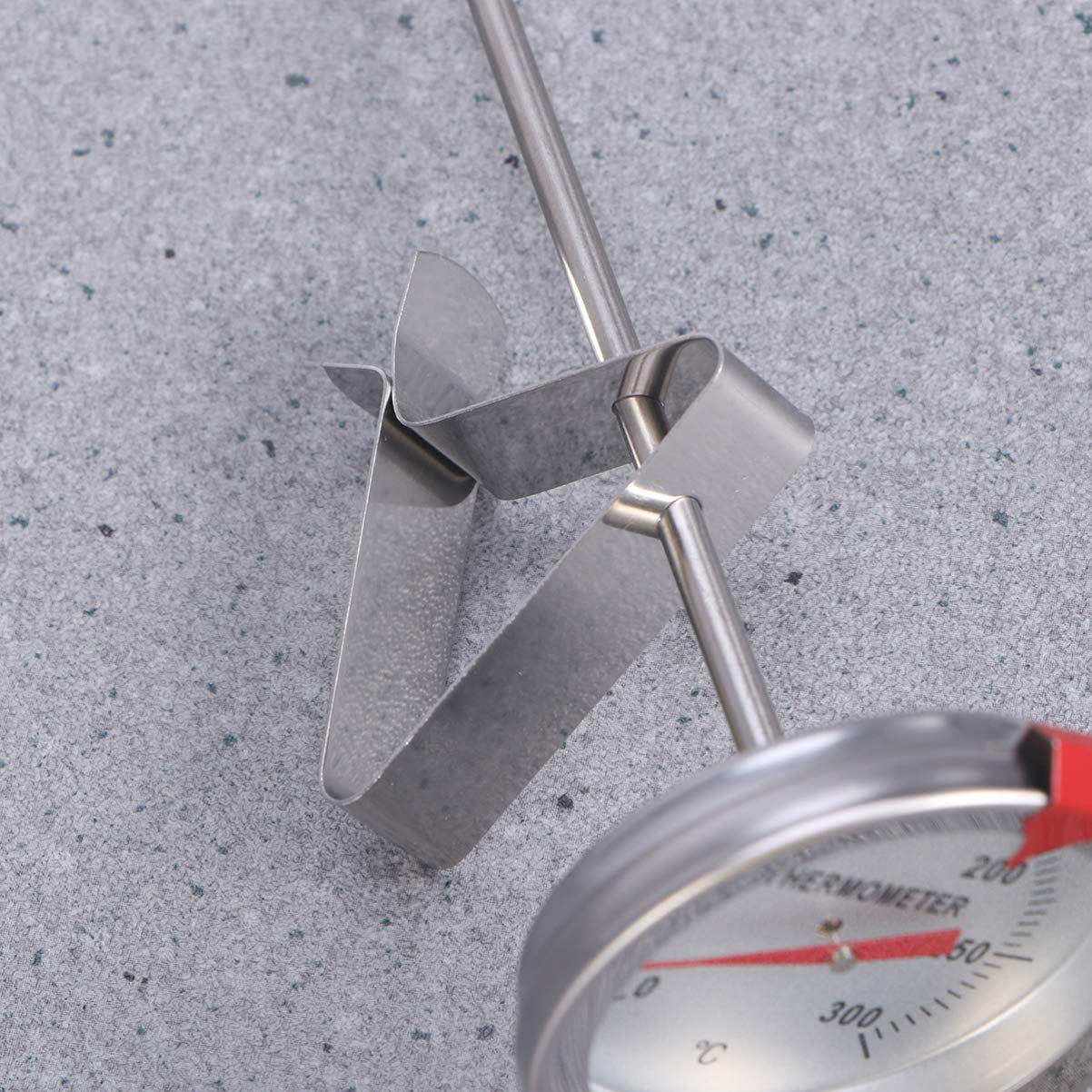 Termometro Per Olio Da Frittura In Acciaio Inox - Con Clip Per Padella, 150 Mm - Foto 10