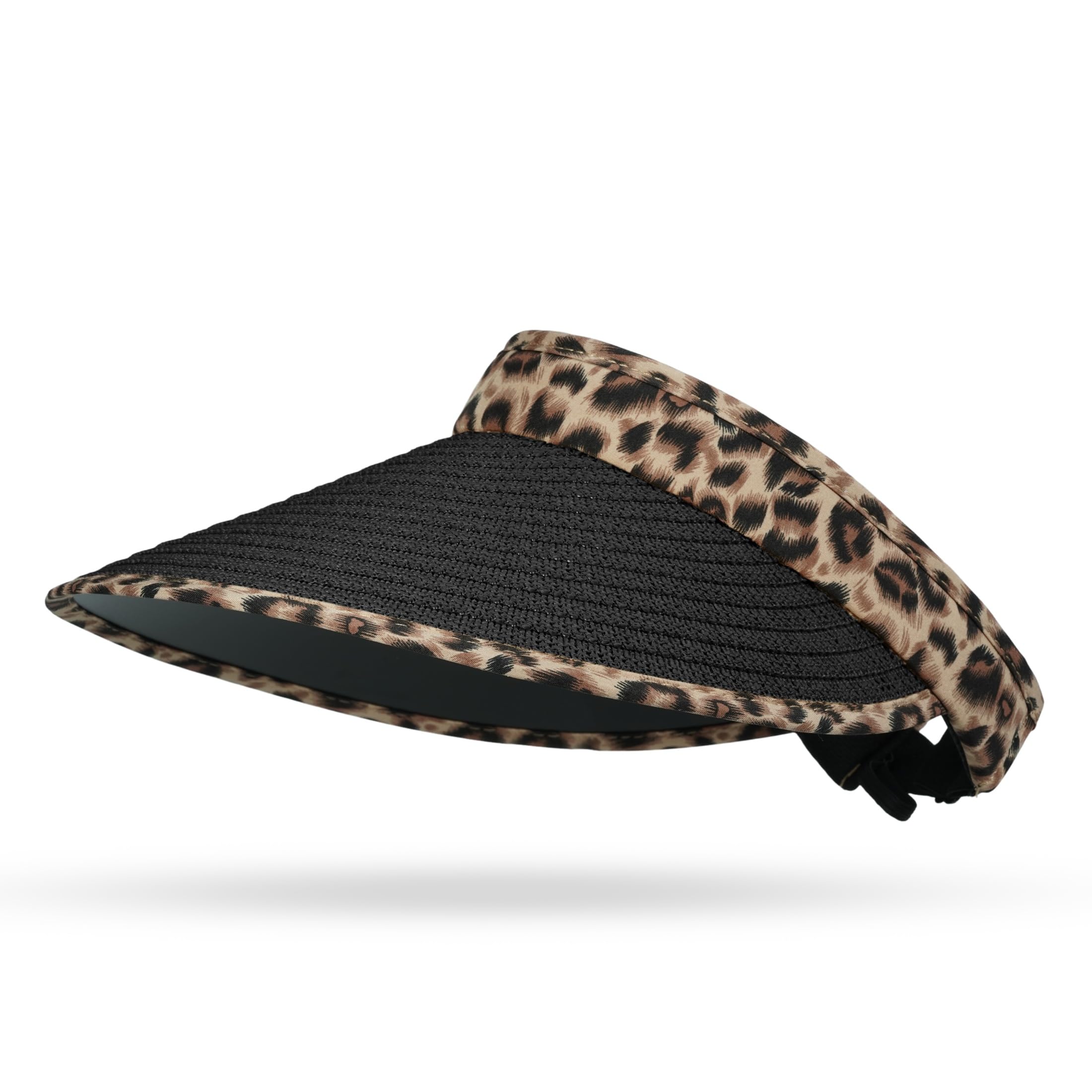 CLAPE Casquette Visière Femme Visières de Soleil Protection Solaire Straw Visor Hat Visière de Golf Tennis Respirant Summer Beach Sun Hat