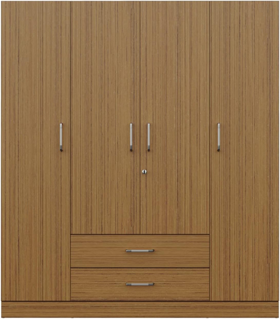 Wakefit Wardrobe for Bedroom | 1 Yr Warranty | Cupboard for Bedroom, Almirah, Wooden Wardrobe, Multi-Shelves Storage with Drawer, & Hanger, Density:680โ750 kg/mยณ, Free Installation (Organza - UT)