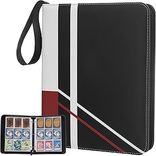 BFX Trading Card Binder, Carrying Case Album, Kpop Photocard Holder Book, 3-Ring Binder with 720 Top Loaders Sleeves for MTG, TCG, Football, Baseball Cards, other collector or Polaroid cards, 9 Pocket