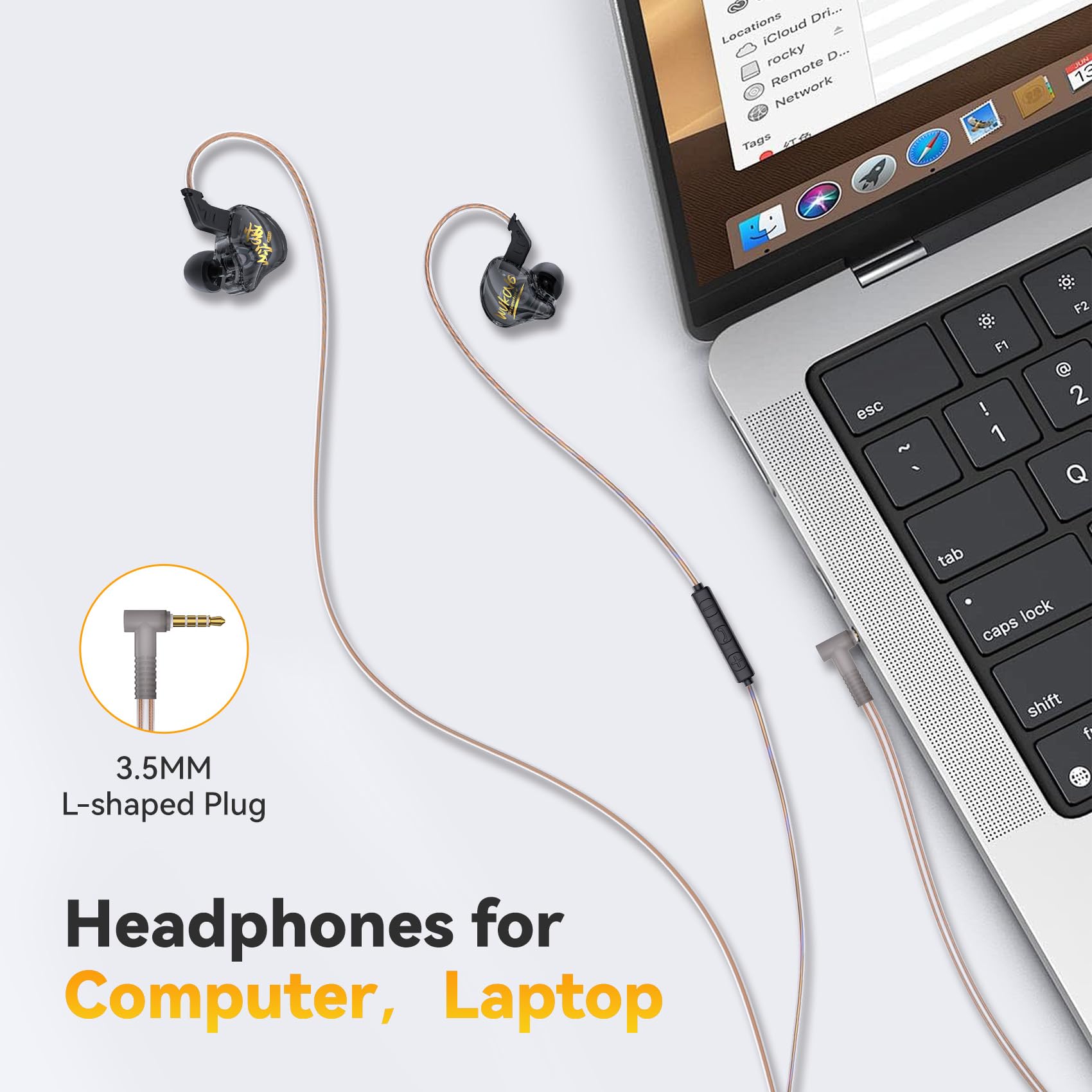 Buy KZ ES4 Wired in Ear Headphones, High Resolution IEM Noise