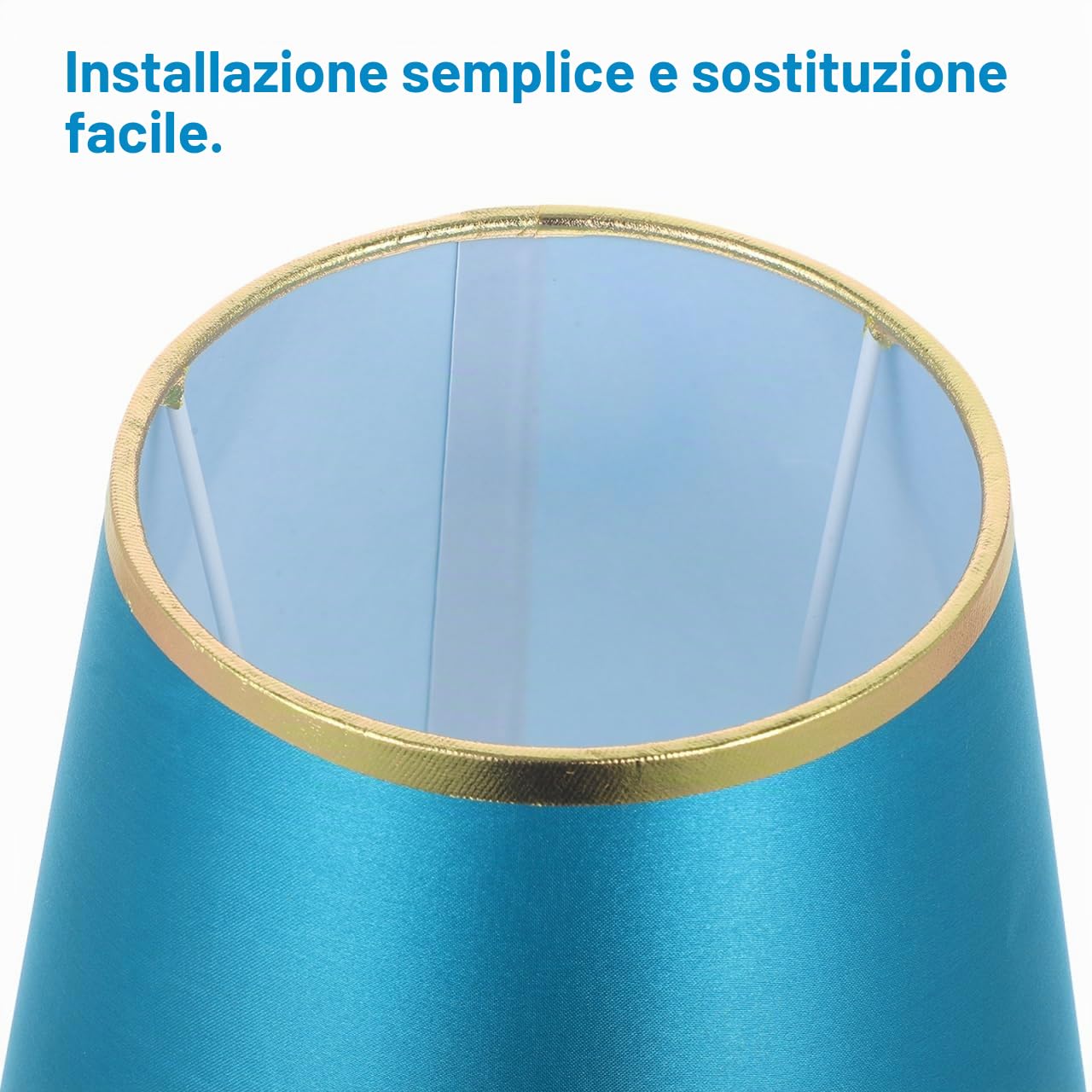 LALAFINA Paralume Rotondo in Tessuto Per Lampada E27 Sostitutivo Copri Lampada Da Tavolo 8.66X8.66X6.89 Pollici Per Casa Ufficio Soggiorno Design Semplice E Leggero