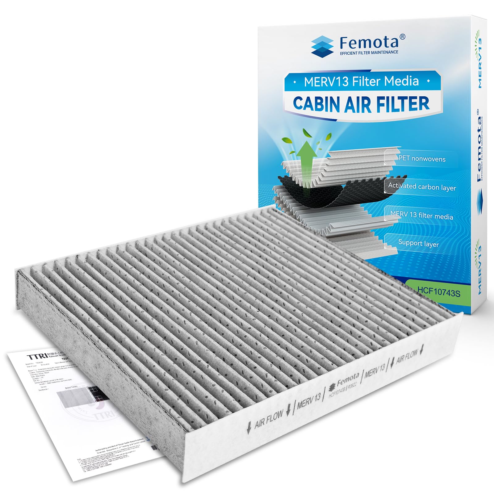Amazon.com: Femota MERV 13 Cabin Air Filter with Activated Carbon
