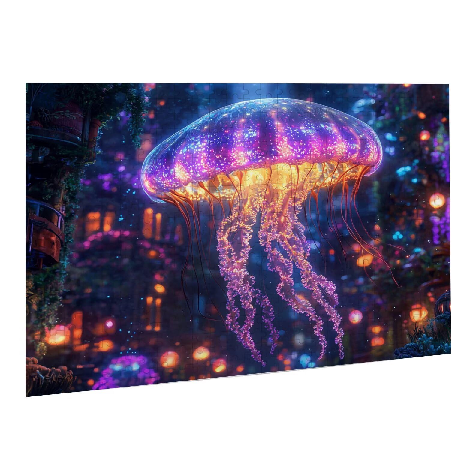 Jigsaw Puzzle, 6000 Pezzi Puzzle Classici, Medusa Puzzle Rilassamento Intelligence, Mpossibile Difficile Puzzles impegnativo per adulti Puzzles per Gioco Familiare, Regalo per Amore Amico Viola K0F924