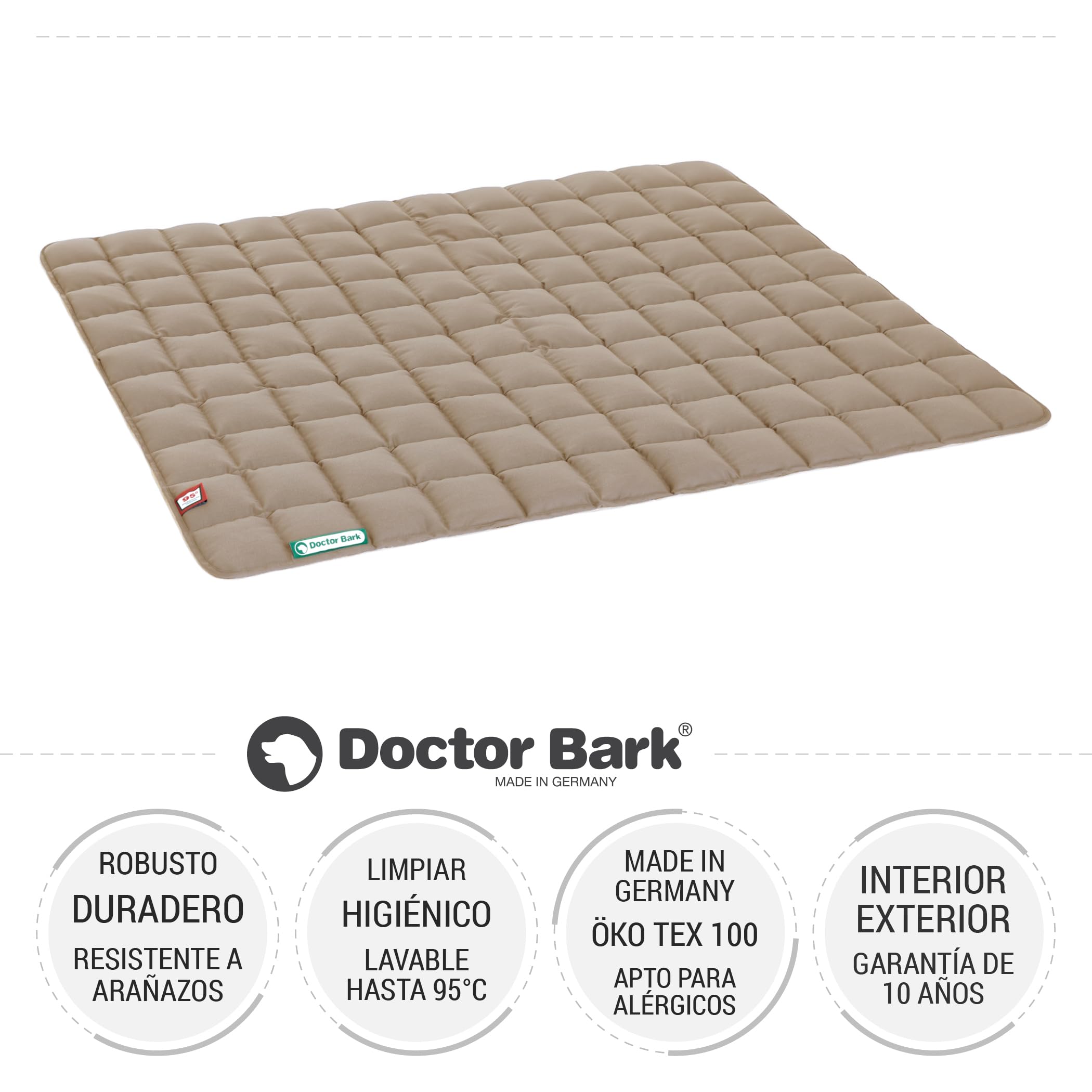 Doctor Bark Manta para Perros, Suave, Perros Muy Grandes, Resistente, para Interior y Exterior, Lavable hasta 95 °C (Talla XXL, marrón Dorado)