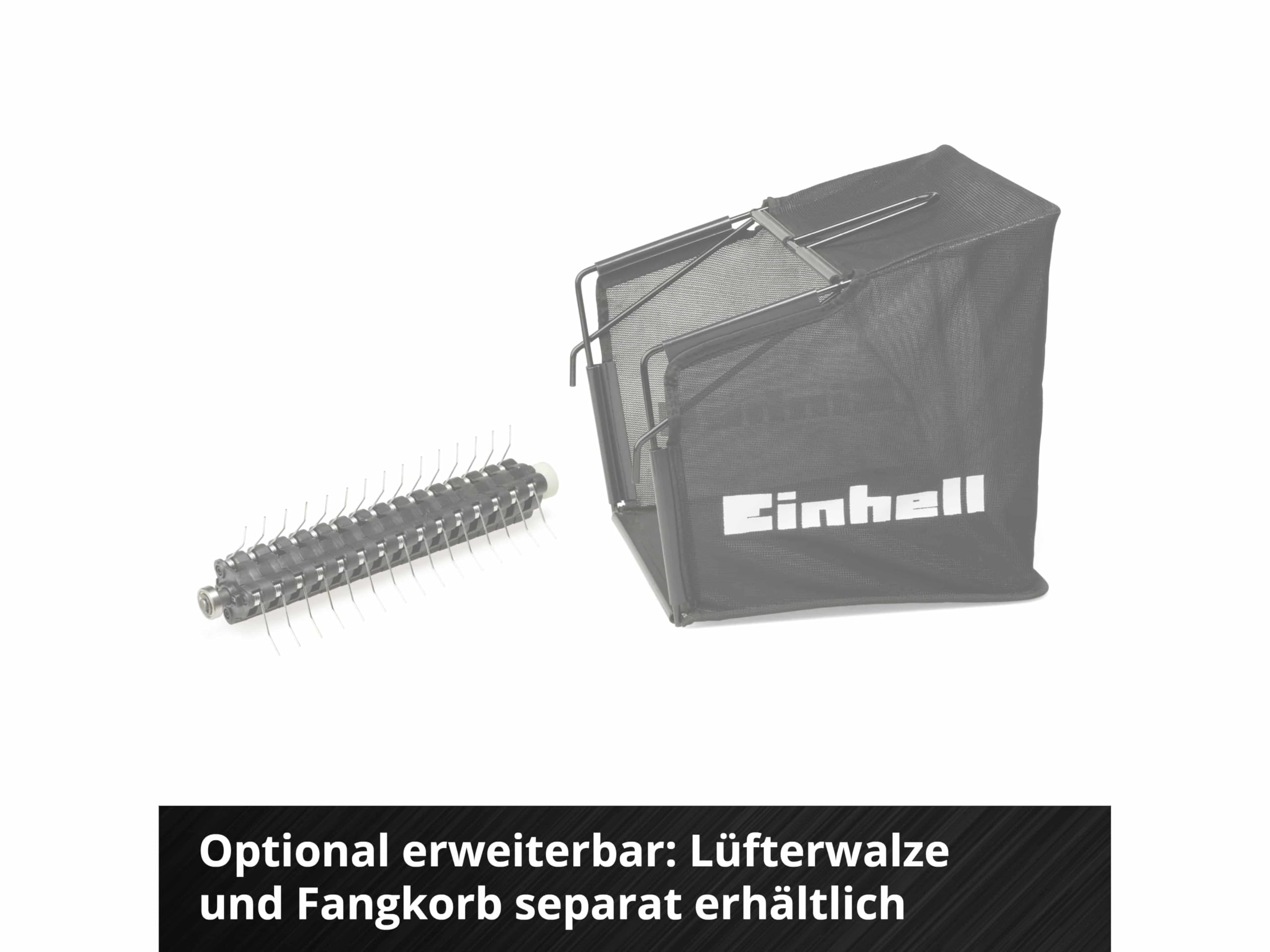 Einhell Wertykulator akumulatorowy GC-SC 36/31 Li-Solo Power X-Change (litowo-jonowy, 36 V, szerokość robocza 31 cm, rolka nożowa z łożyskiem kulkowym z 8 nożami, bez akumulatora i ładowarki)