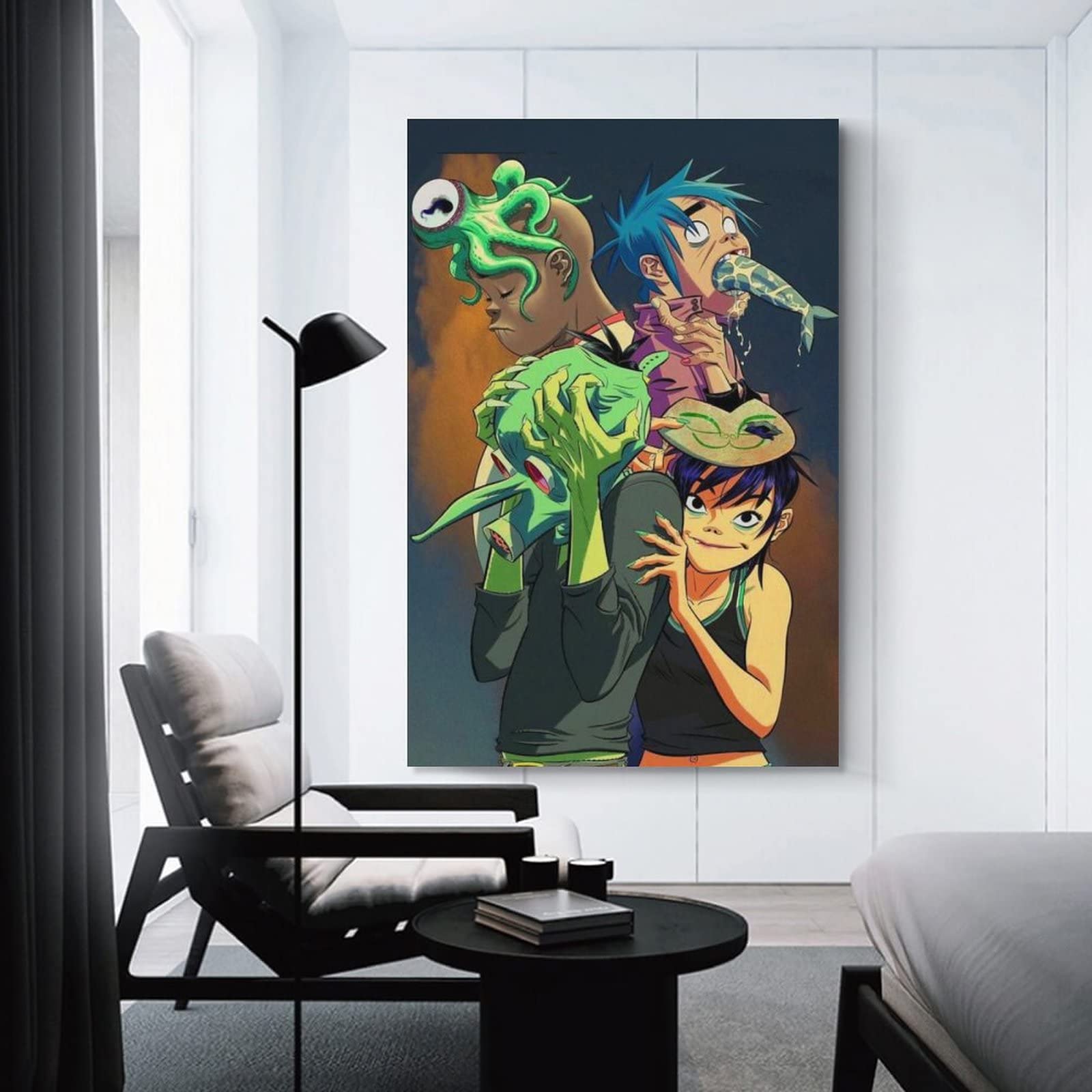Poster Gorillaz Demon Days - Peinture décorative sur toile - 30 x