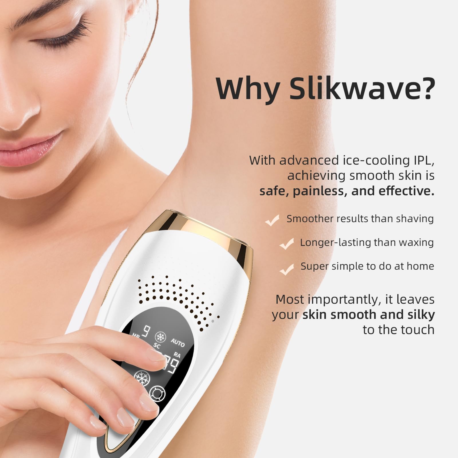 ICE COOL Hair Removal System / アイスクール脱毛 Laser Hair Removal with 6℃ Ice Cooling, Painless IPL Laser Hair