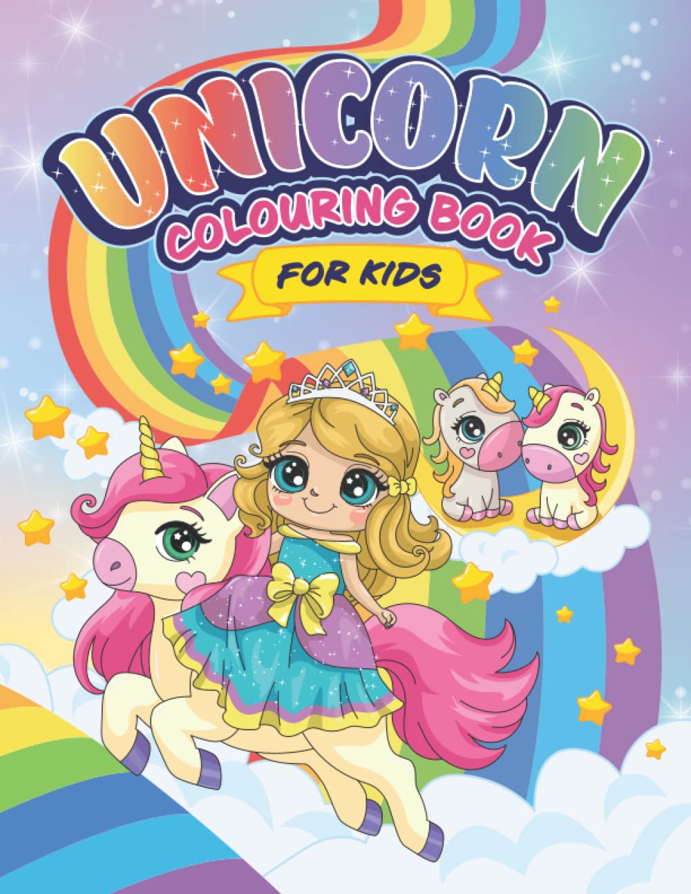 Unicorn Colouring Book: The cute unicorns colouring book for children from 3 years (Colouring Books For Children)