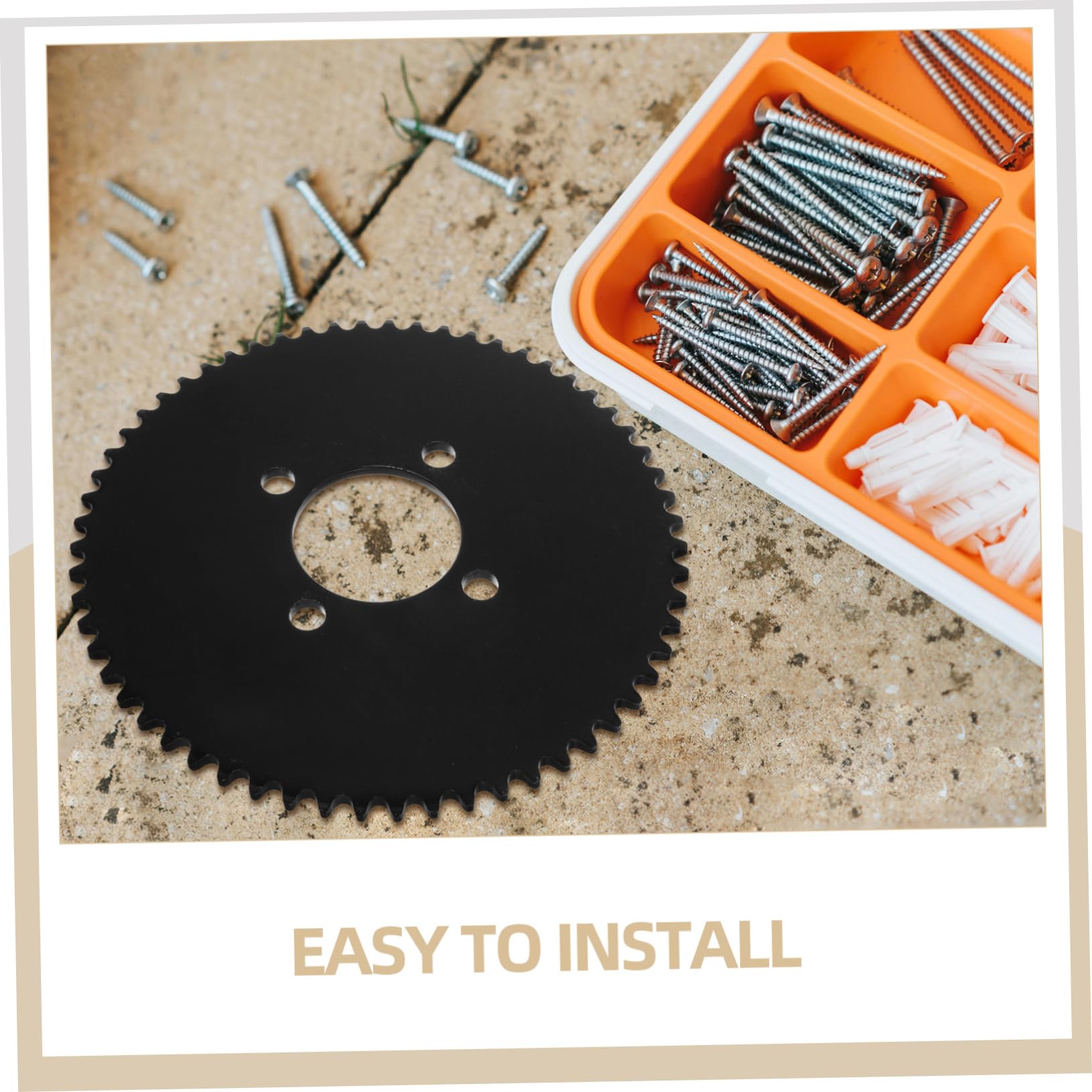 Amosfun Go Kart Kettenrad Atv Kettenrad Langlebiges Sprocket für Scooter für Rennstrecken Skateparks und Strände Einfache Installation Vielseitige Anwendung